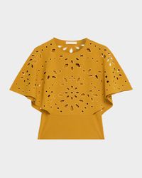 Josie Cape-Sleeve Knit Top