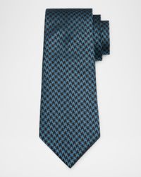 Men's Houndstooth Silk Tie