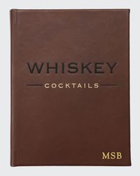 Whiskey Cocktails Leather Bound Book, Personalized