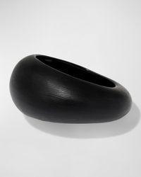 Puffy Lucite Tapered Bangle Bracelet