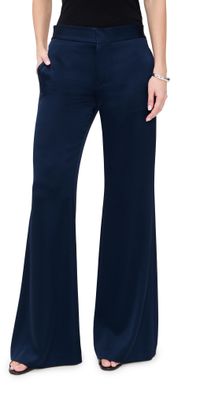 alice + olivia Shane Slouchy Wide Leg Pants Midnight Blue 6