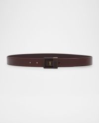 YSL Buckle Leather Belt