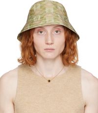 Dries Van Noten Green Gilly Bucket Hat