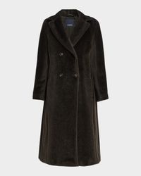 Rosanna Fuzzy Alpaca-Wool Coat