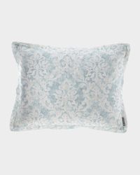 Milan Standard Pillow Spa Faded Damask Venetian Linen 20 x 26
