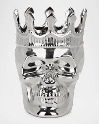 Silvertone Maximilien Skull Candle, 23.3 oz. - The Aroma Scent