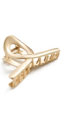 Cult Gaia Azariah Hair Clip Brushed Brass One Size