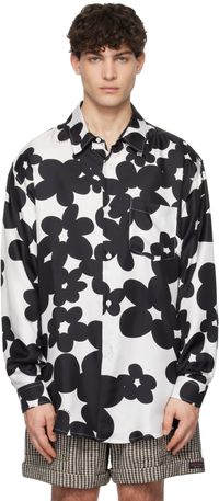 Marni Chemise noir et blanc à imprimé Dillies
