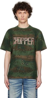 Thug Club Khaki Camoflage 'Chopper' T-shirt