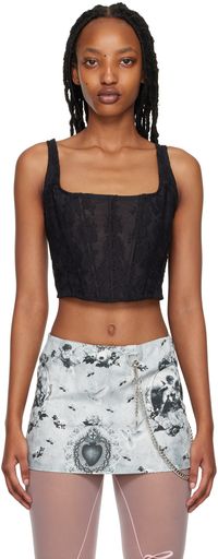 Pristine SSENSE Exclusive Black Cherish Corset