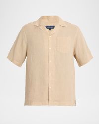 Men's Angelo Linen Pocket Camp Shirt