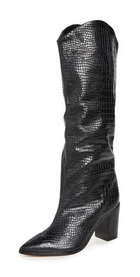 Schutz Maryana Block Boots Black 5