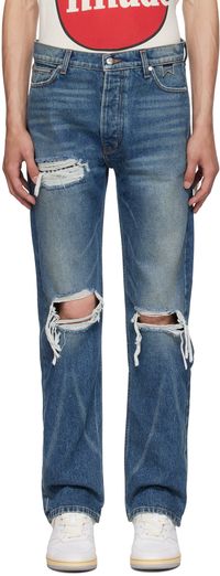 Rhude Indigo Boxer Jeans