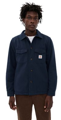 Rhythm Sherpa Lined Work Shirt Navy XL