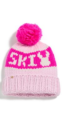 Lele Sadoughi The Ski Bunny Beanie Neon Blush One Size