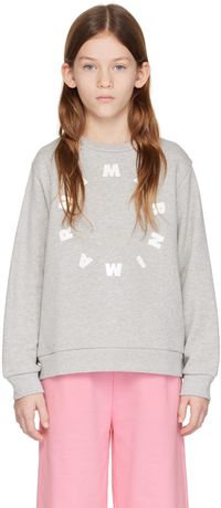 Marni Enfant | Pull molletonné gris à col ras du cou