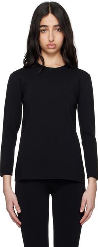 TOTEME Haut compact noir en tricot