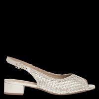 Bocage - Sandales à talon en cuir - Taille 41 - Doré