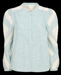 Maison 123 - Chemise col rond en coton - Taille XL - Vert