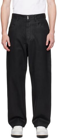 Givenchy Jean enduit noir