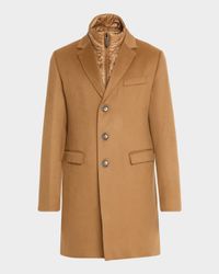 Men's Cashmere Coat w/ Removable Bib