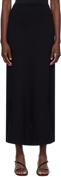 LESET Black Rio Midi Skirt