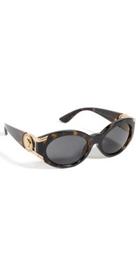 Versace Medusa Oval Sunglasses Havana One Size