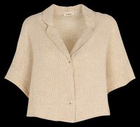 The Korner - Chemise droite en coton mélangé imprimé - Taille M/L - Beige