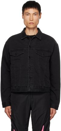 Members of the Rage Blouson rembourré noir en denim