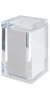 Tizo Design Acrylic Canister with Lid and White Insert White One Size