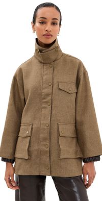 Line & Dot Bourbon Jacket Brown L