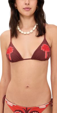 Johanna Ortiz Heatwave Bikini Top Mocca M