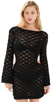 Cult Gaia Liam Knit Coverup Black L