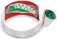 Chopova Lowena Silver Nosey Fish Ring