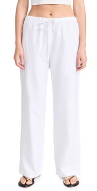 Reformation Olina Linen Pants White XL