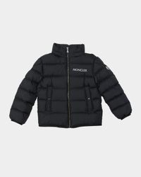 Boy's Bajan Airsoft Hooded Zip-Front Down Jacket, Size 4-6