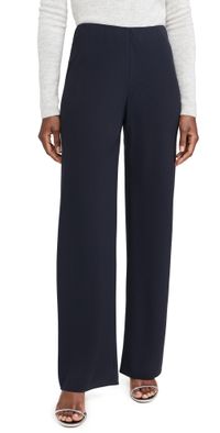 Vince High Waist Crepe Biased Pants Coastal L