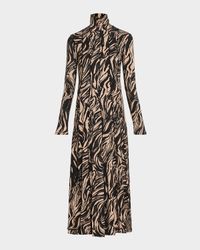 Mabel Jersey Turtleneck Dress