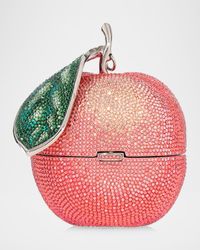 Peachy Keen Crystal Clutch Bag