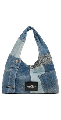 Marc Jacobs The Deconstructed Denim Sack Bag Indigo Multi One Size