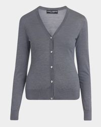 V-Neck Silk Cardigan