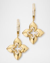 18K Yellow Gold Diamond Venetian Princess Earrings