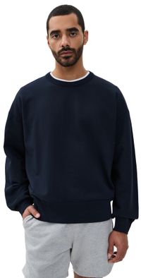 Reigning Champ Midweight Terry Relaxed Crewneck Navy M