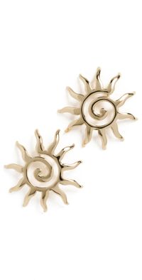 BaubleBar Cyra Sun Earrings Gold One Size