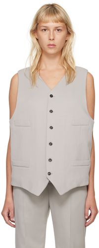 MM6 Maison Margiela Gilet façon tailleur taupe