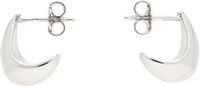 LEMAIRE Micro boucles d'oreilles pendantes argentées