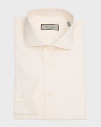 Men's Ecru Cotton Dress Shirt