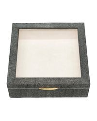 Henlow Square Faux-Shagreen Display Box
