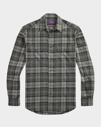 Men's Plaid Twill Shirt