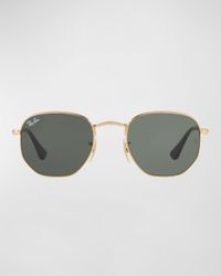 Square Metal Keyhole Sunglasses, 54MM